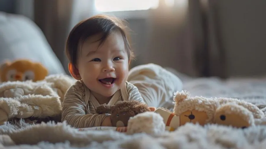 Ilustrasi bayi Jepang.